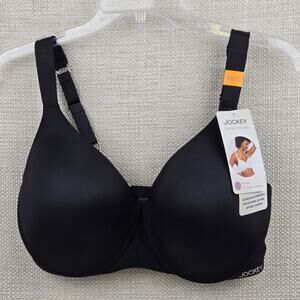 JOCKEY Microfiber Cushion Wire Bra 36DD Black NWT